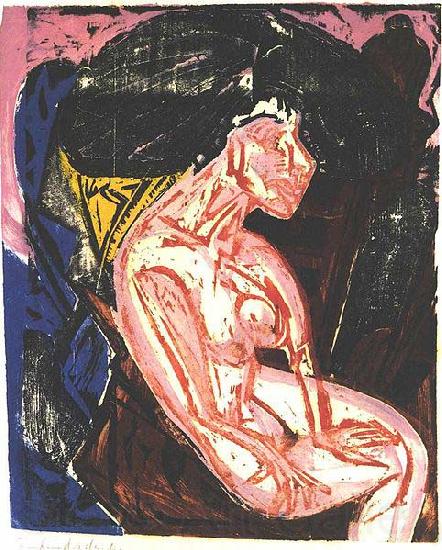 Ernst Ludwig Kirchner Female lover Germany oil painting art